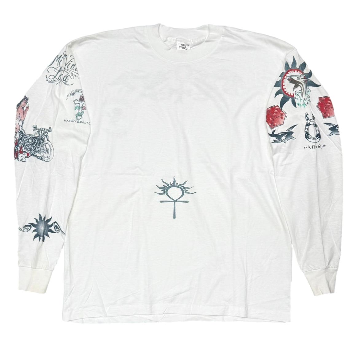 DENNIS RODMAN TATTOO LS WHITE XL 4913