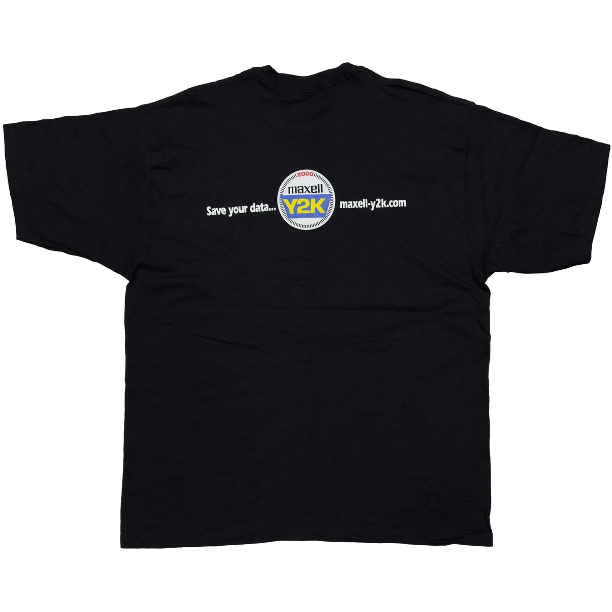 maxell Save your data... 2000 Y2K BLACK FRUIT OF THE LOOM XL 6957
