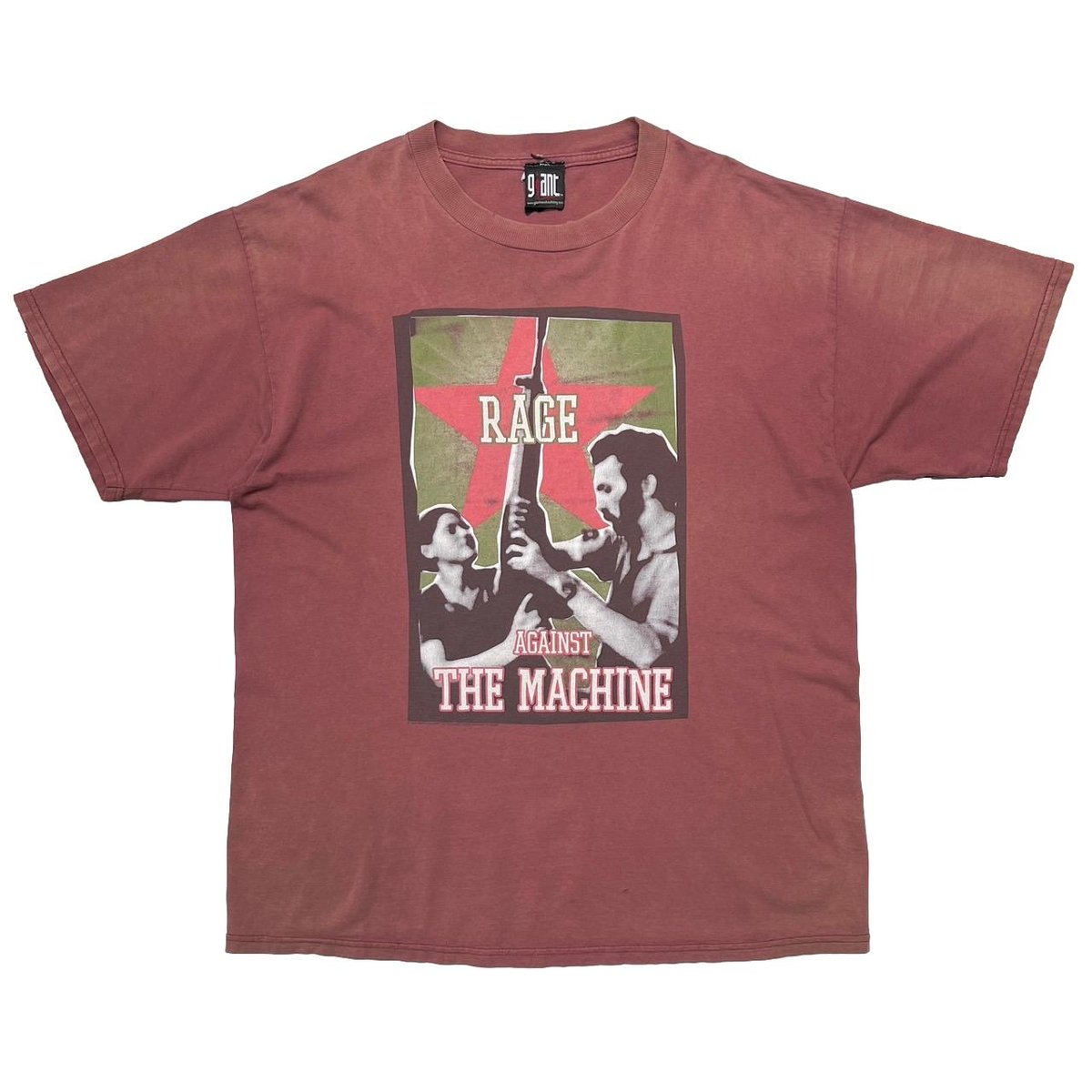 RAGE AGAINST THE MACHINE 2000 WORLD TOUR GUN&STAR BURGUNDY GIANT XL 0139