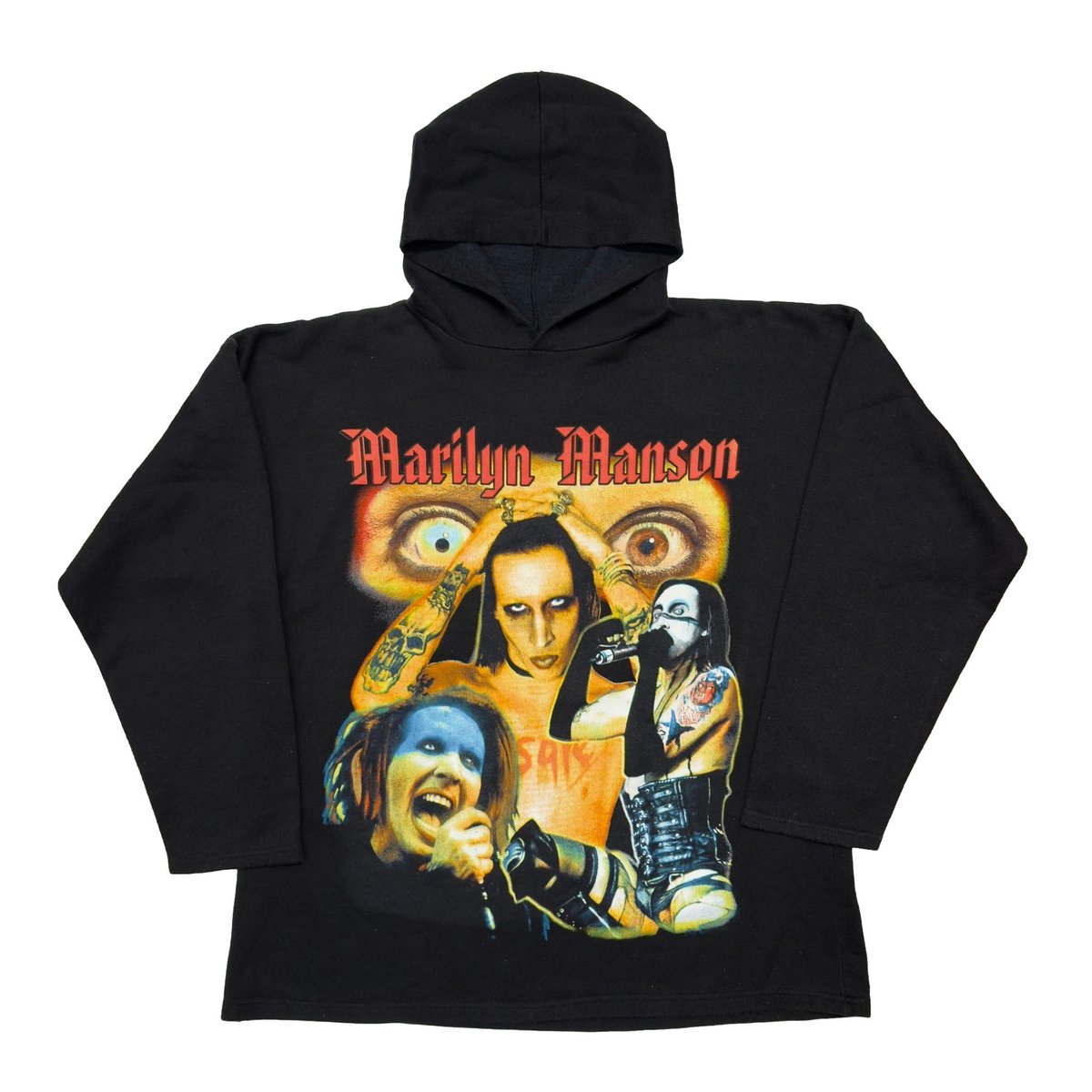 MARILYN MANSON MULTI PORTRAIT BOOTLEG HOODED SWEATSHIRT XL 4465