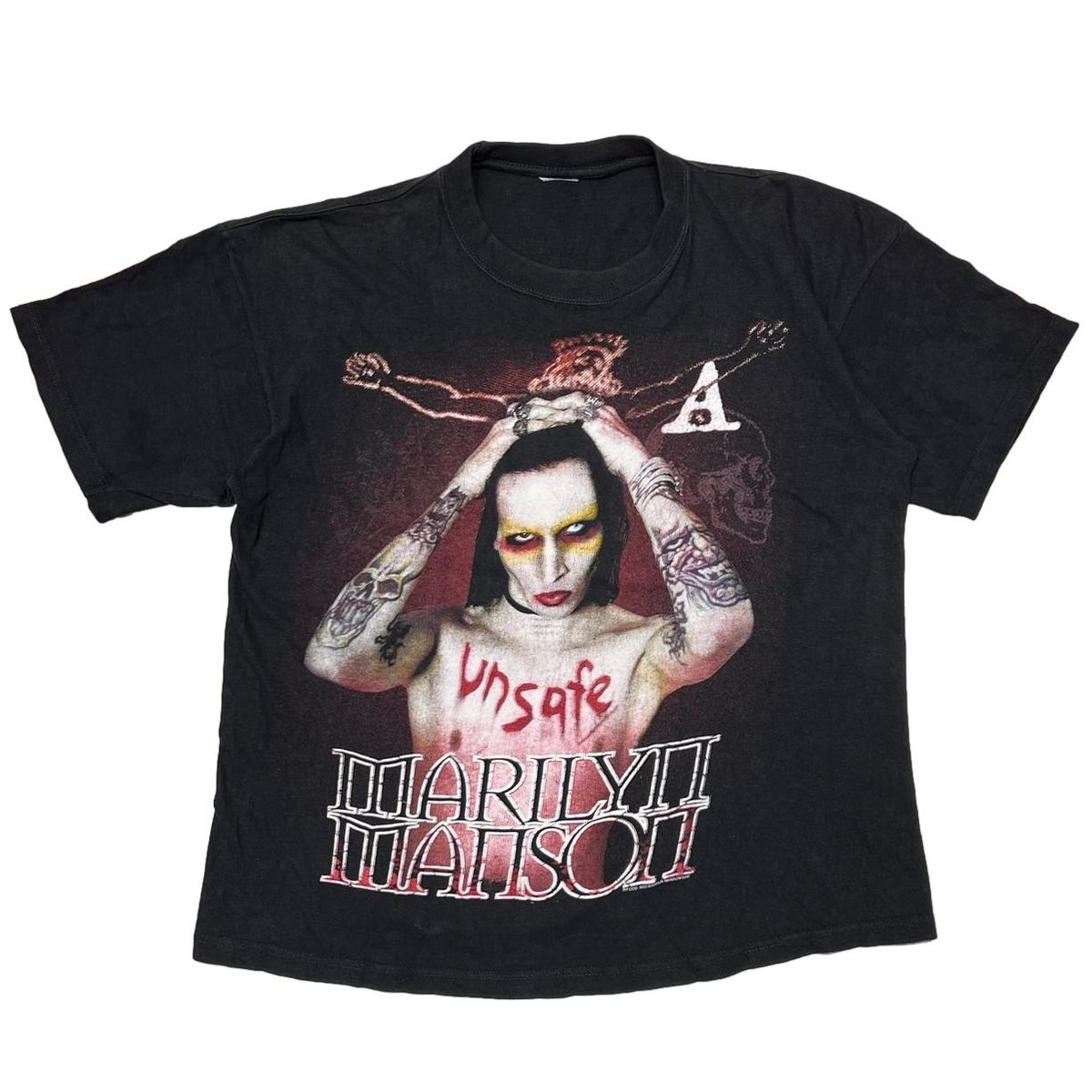 MARILYN MANSON 2002 UNSAFE BOOTLEG FITS LARGE 2672