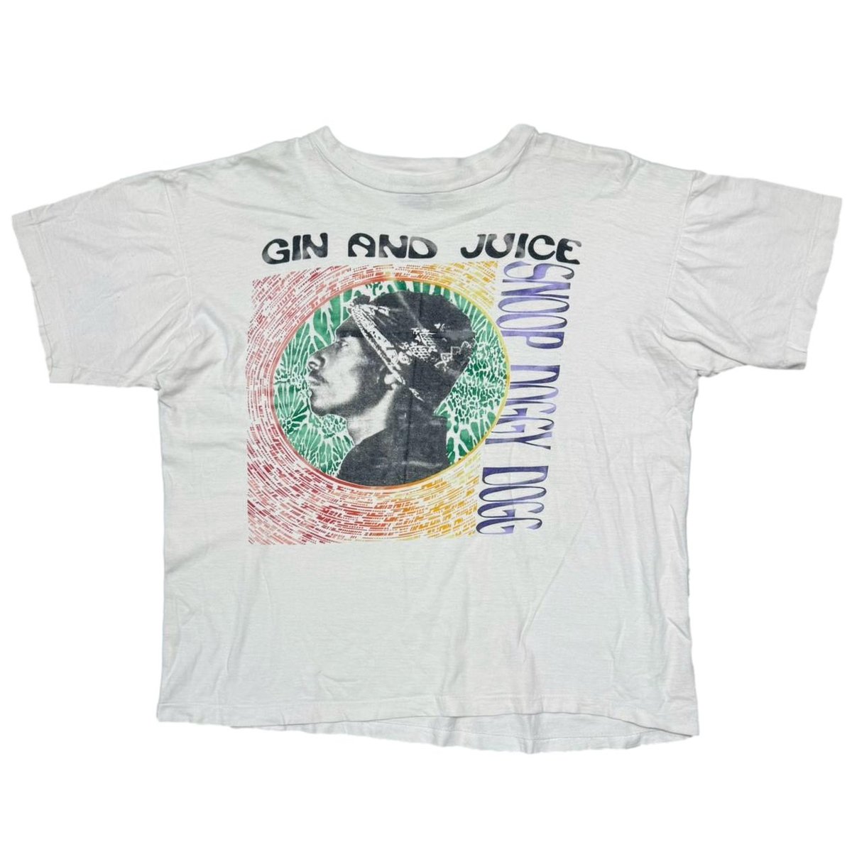 SNOOP DOGG GIN AND JUICE BOOTLEG WHITE XXL 3559