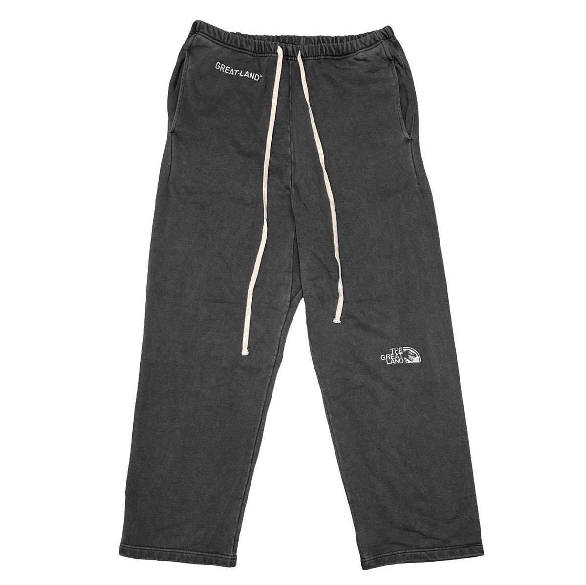 greatLAnd ORIGINAL REXY FLARE SWEAT PANT CHACOAL BLACK
