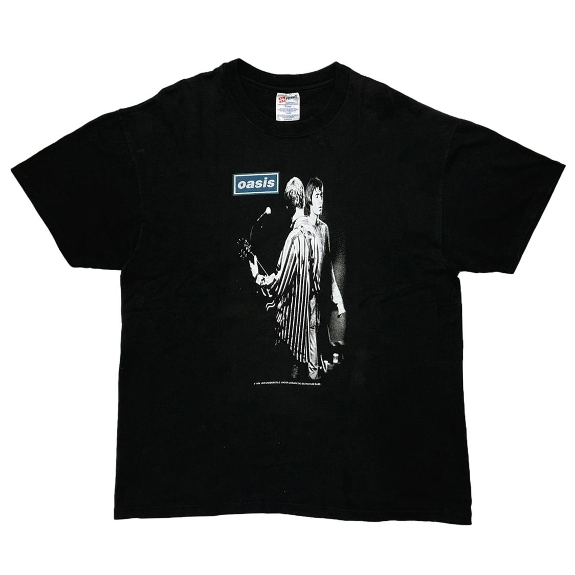 OASIS PORTRAIT GALLAGHER BROTHERS BACKSTAGE PASS HANES XL 9490