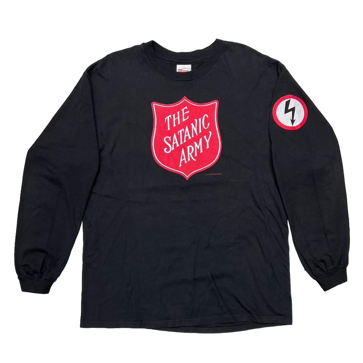 MARILYN MANSON THE SATANIC ARMY LS BLACK HANES XL 5924