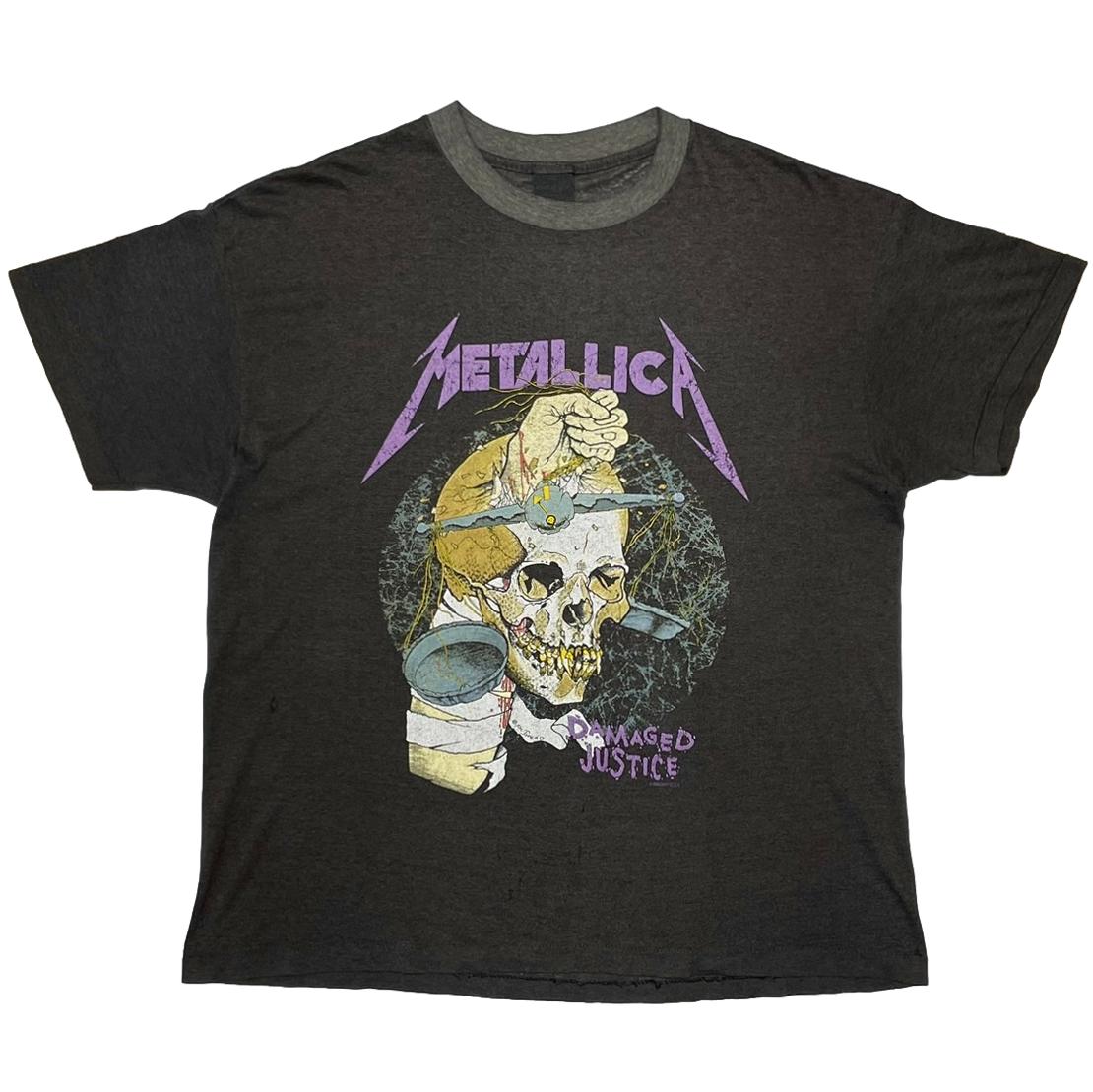 METALLICA PUSHEAD DAMAGED JUSTICE SUMMER 88 TOUCH OF GOLD XL 5434