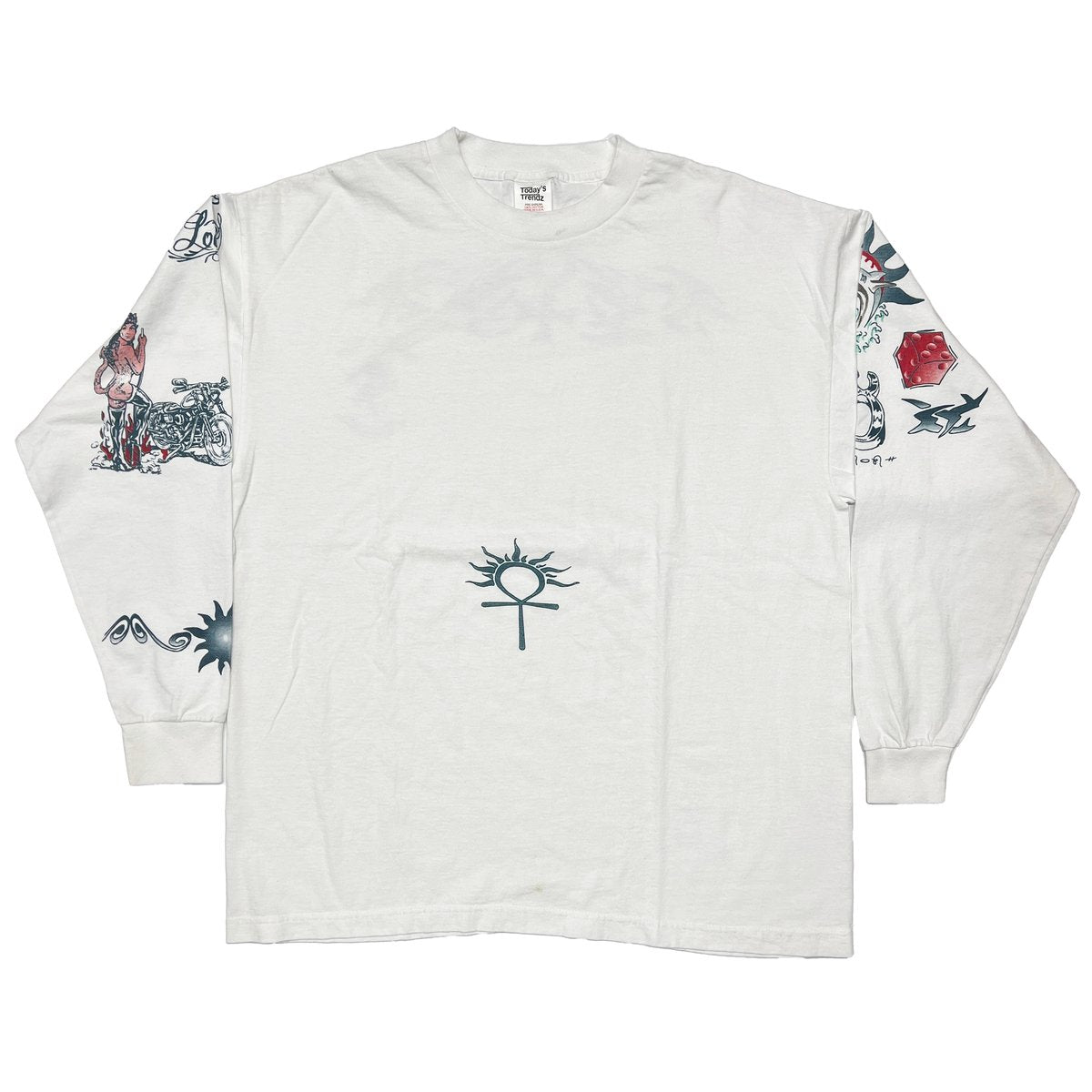 DENNIS RODMAN TATTOO LS WHITE XL 5066