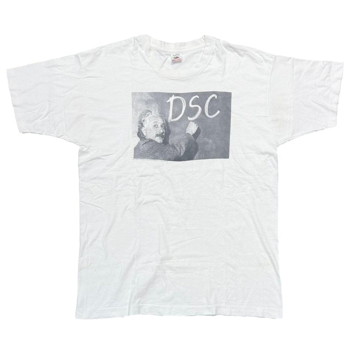 OLD & VINTAGE A. Einstein Look Smart With DSC COMPANY PROMO WHITE FRUIT OF THE LOOM XL 2648
