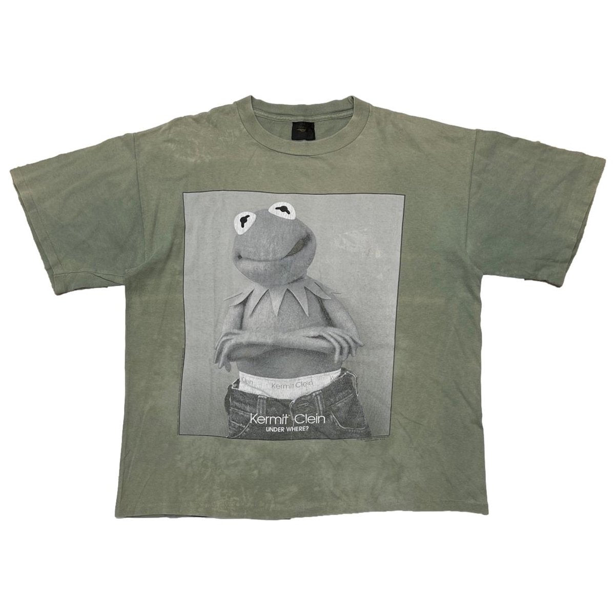 KERMIT CALVIN KLEIN PARODY KERMIT CLEIN GREEN CHANGES XL 1845