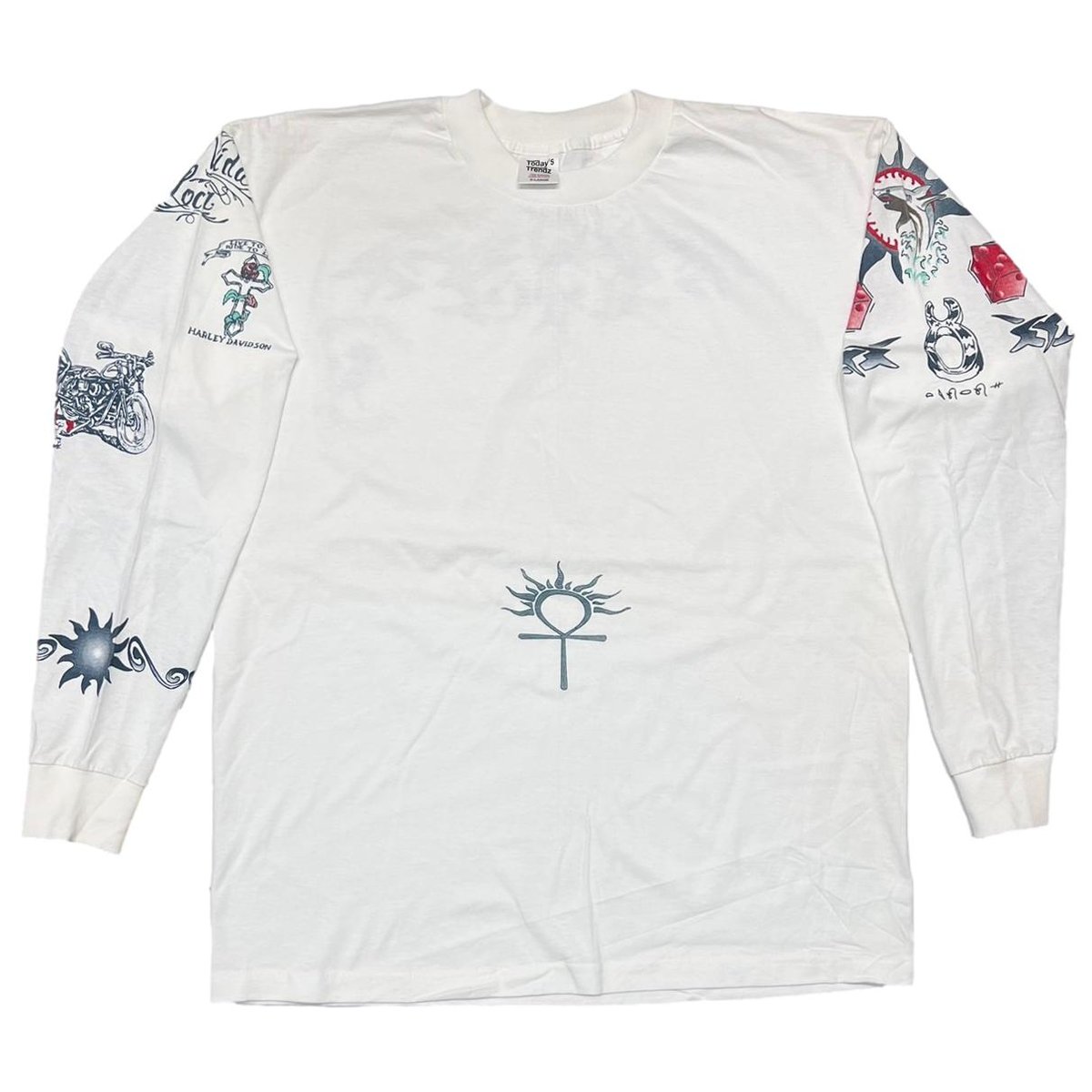 DENNIS RODMAN TATTOO LS WHITE XL 0302