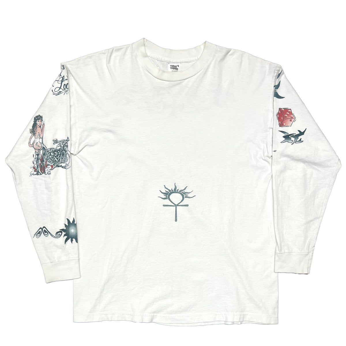 DENNIS RODMAN TATTOO LS WHITE XL 8012
