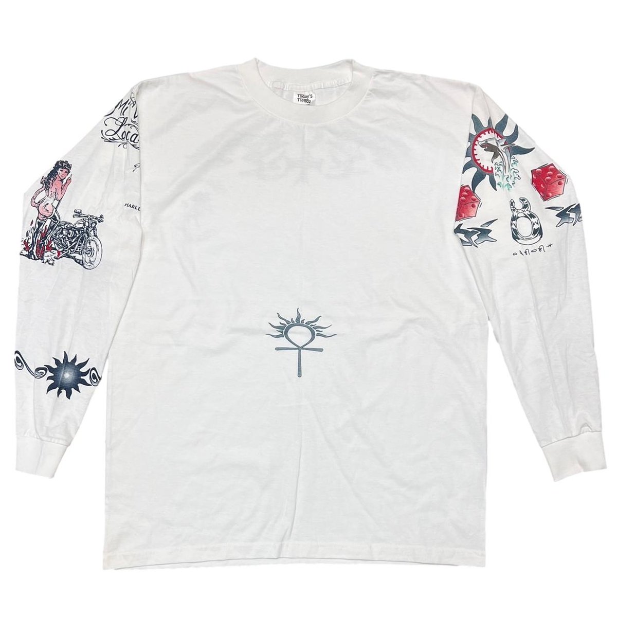 DENNIS RODMAN TATTOO LS WHITE XL 0303