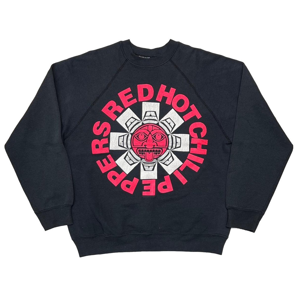 RED HOT CHILI PEPPERS FRONT LOGO CREWNECK SWEAT BLACK TULTEX LARGE 1180