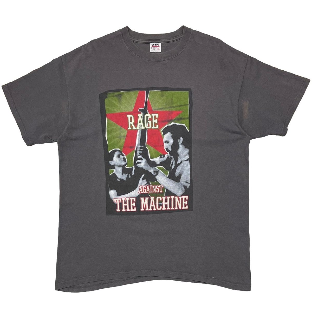 RAGE AGAINST THE MACHINE 2000 WORLD TOUR CHACOAL GIANT anvil XL 4895
