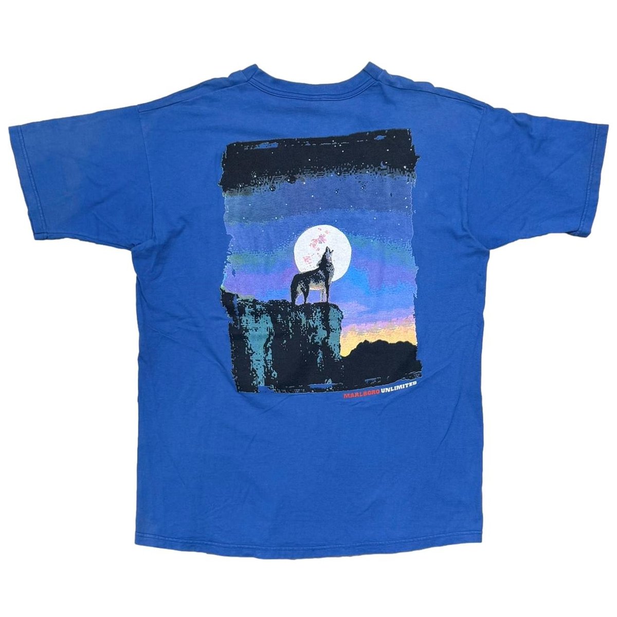 Marlboro UNLIMITED COYOTE POCKET TEE BLUE OSFA FITS XL 2839