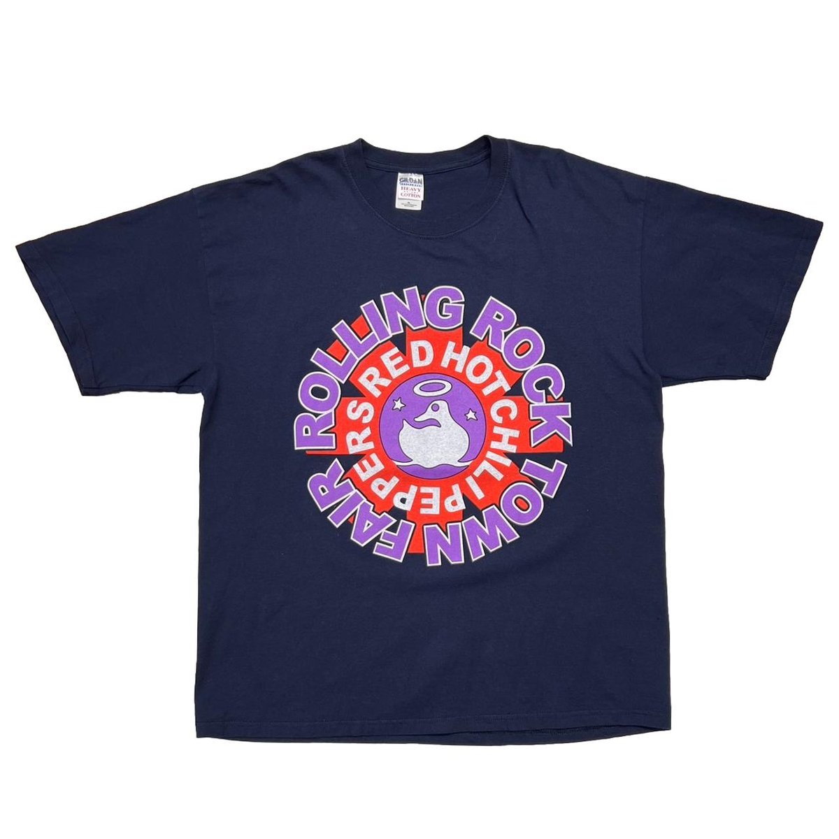 RED HOT CHILI PEPPERS ROLLING ROCK TOWN FAIR NAVY GILDAN XL 3491