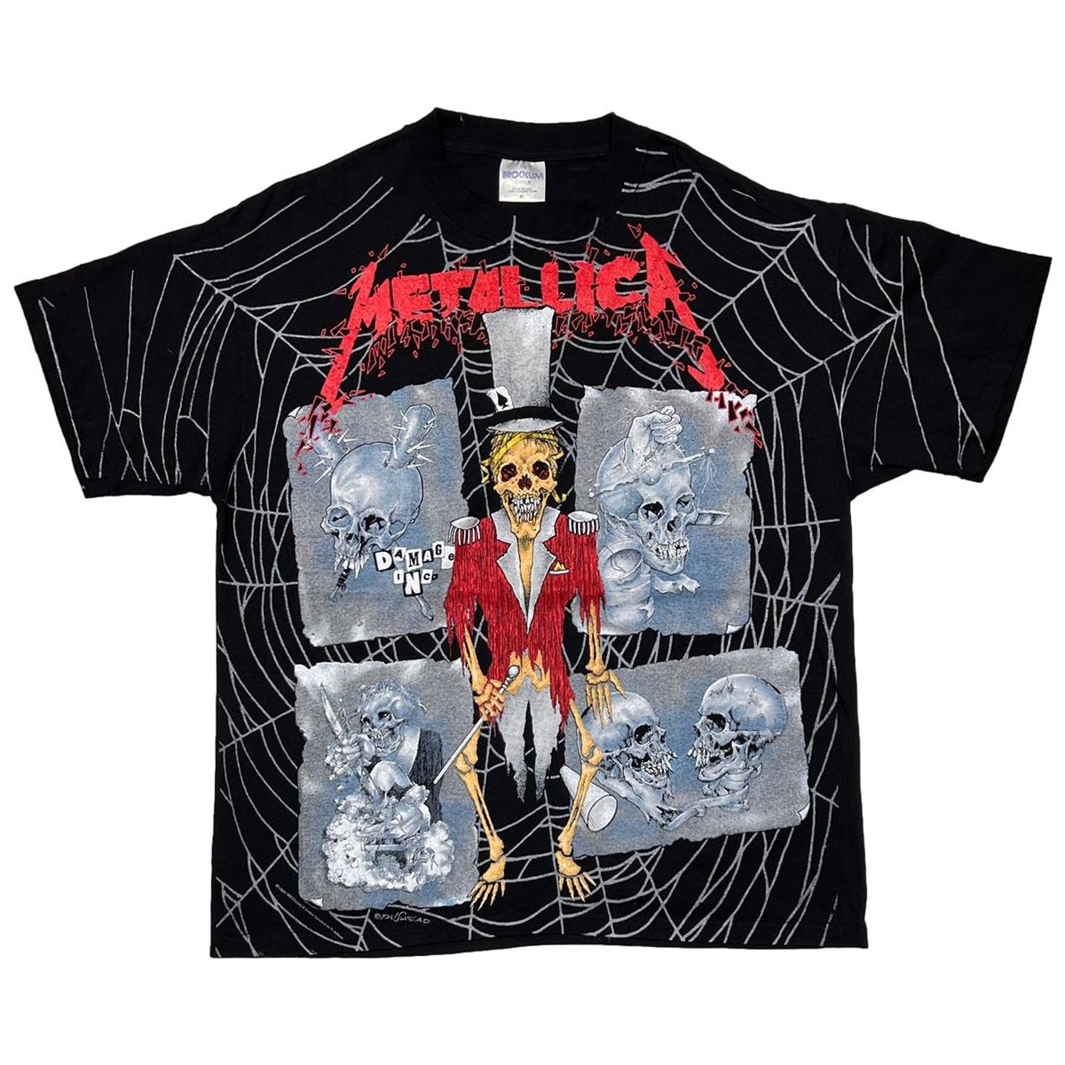 METALLICA PUSHEAD SPIDER WEB BROCKUM XL 9972