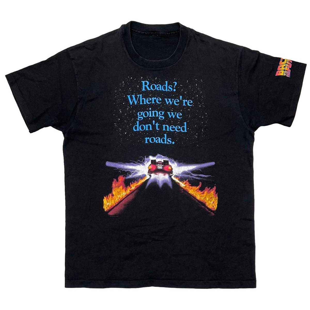 BACK TO THE FUTURE Roads? Where we're going MOVIE PROMO FITS XL 0763