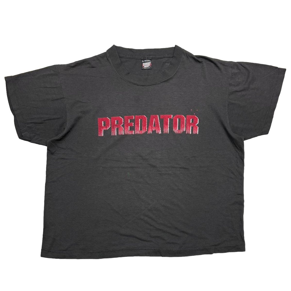 PREDATOR RED TEXT LOGO SCREEN STARS XL 6884
