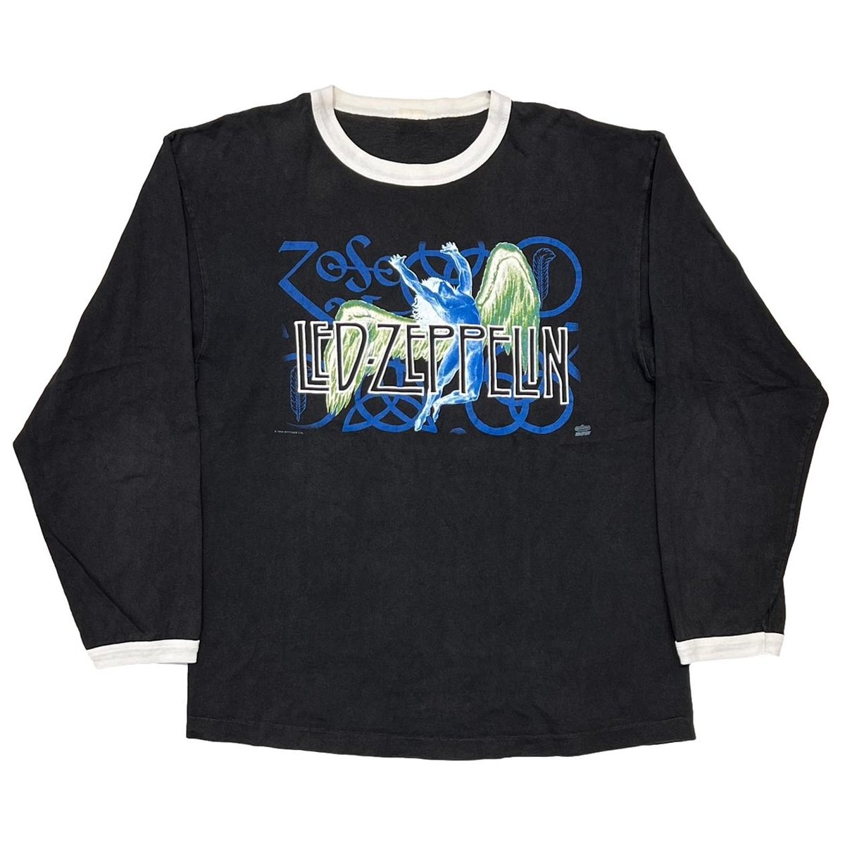 LED ZEPPELIN 1995 SWAN SONG RECORD LOGO RINGER LS WINTERLAND FITS LARGE 4003