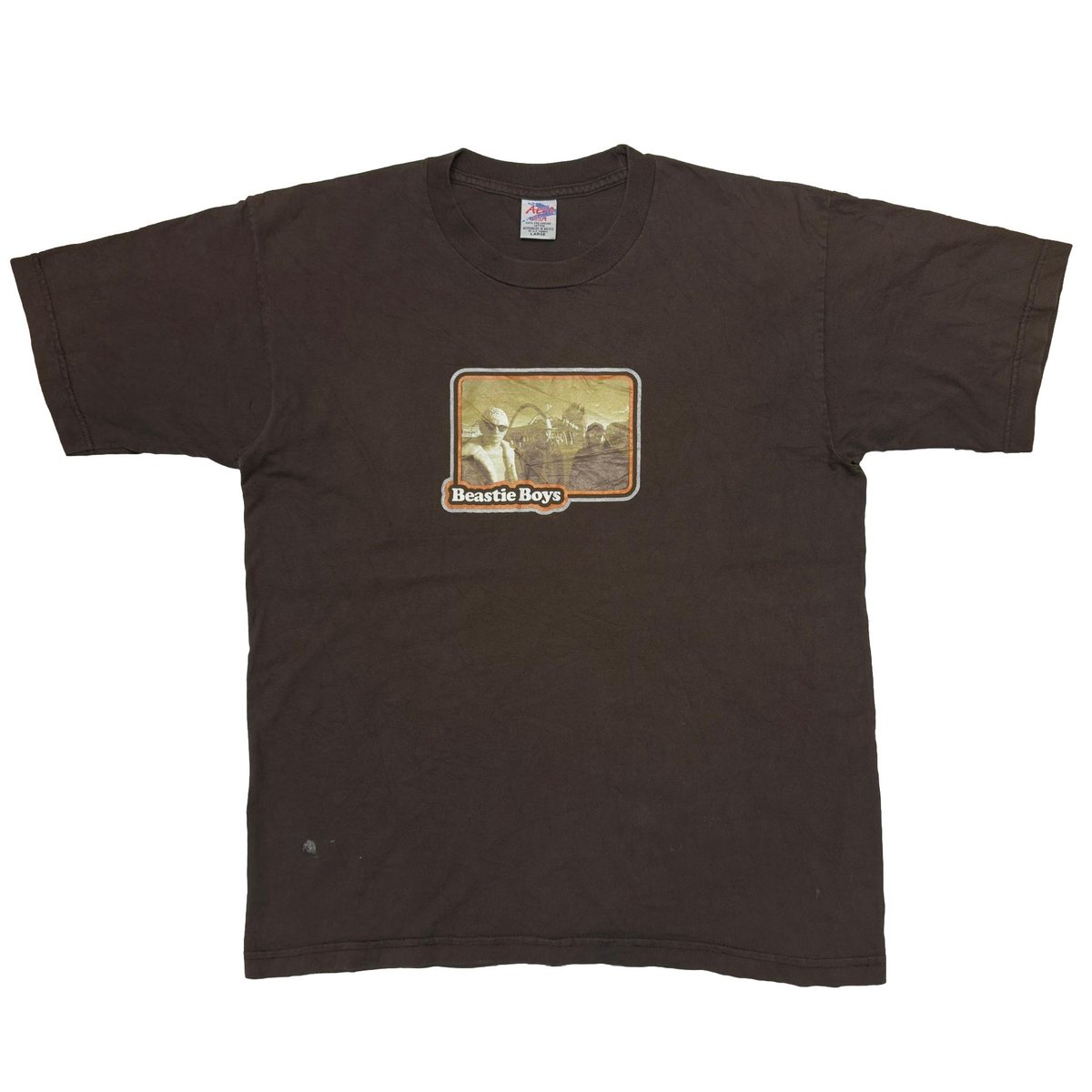 BEASTIE BOYS MEMBER SQUARE PRINT BROWN LARGE 8962