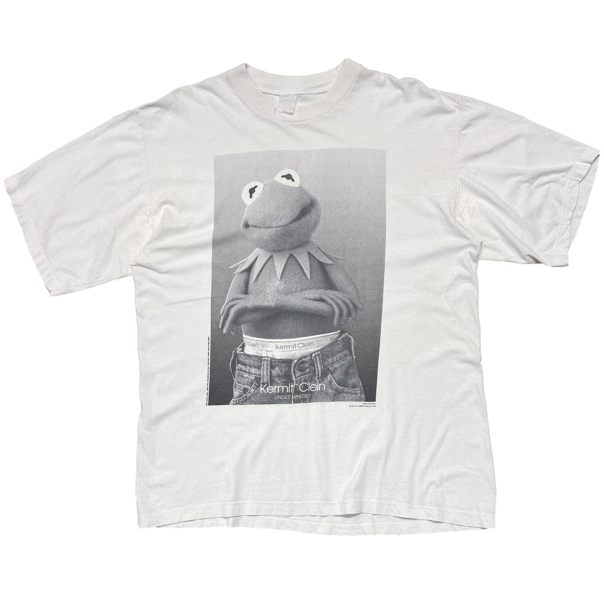 KERMIT KERMIT CLEIN CALVIN KLEIN PARODY WHITE FITS XL 4136