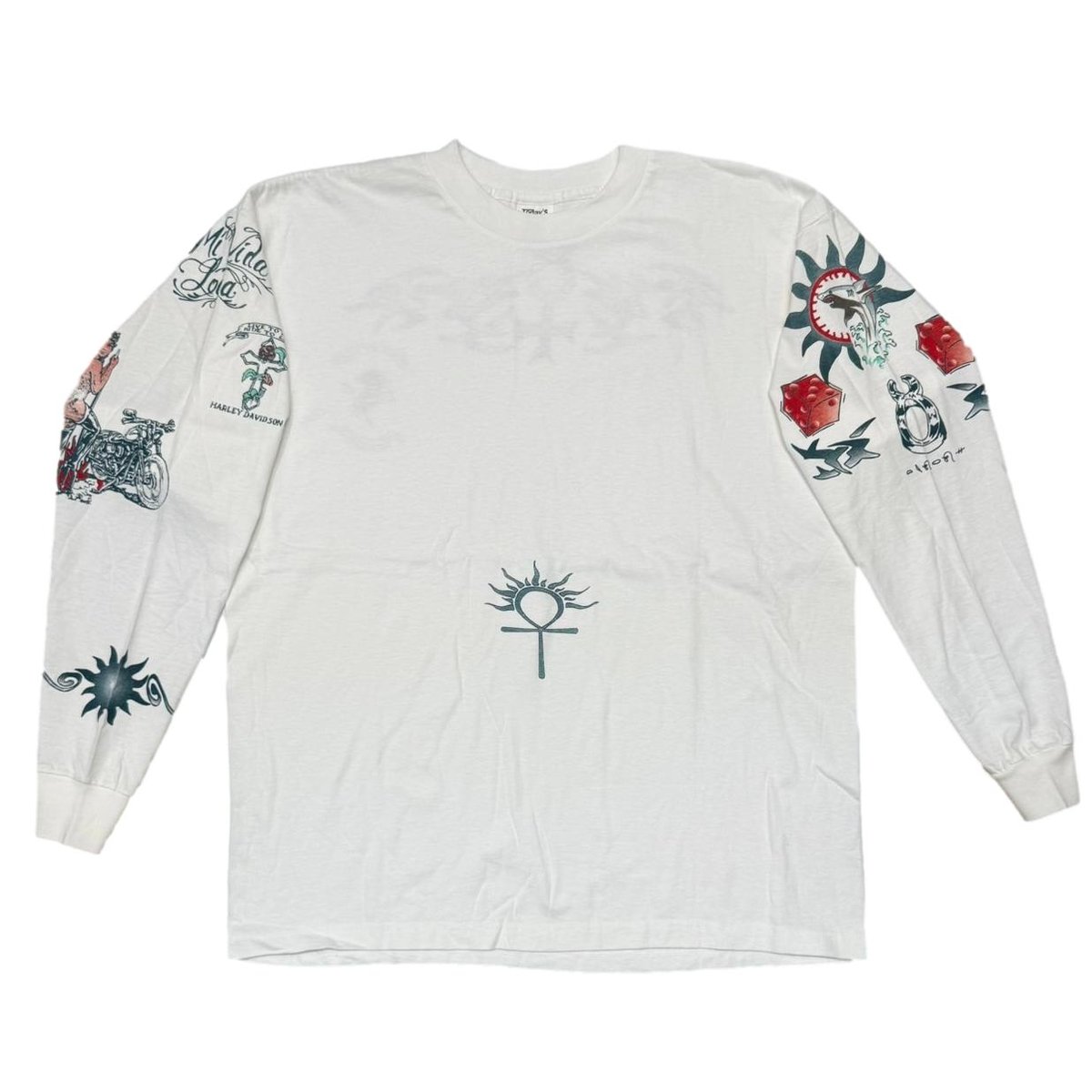 DENNIS RODMAN TATTOO LS WHITE XL 4496