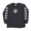 WEST COAST CHOPPERS IRON CROSS LONG BEACH LA LS LARGE 5909