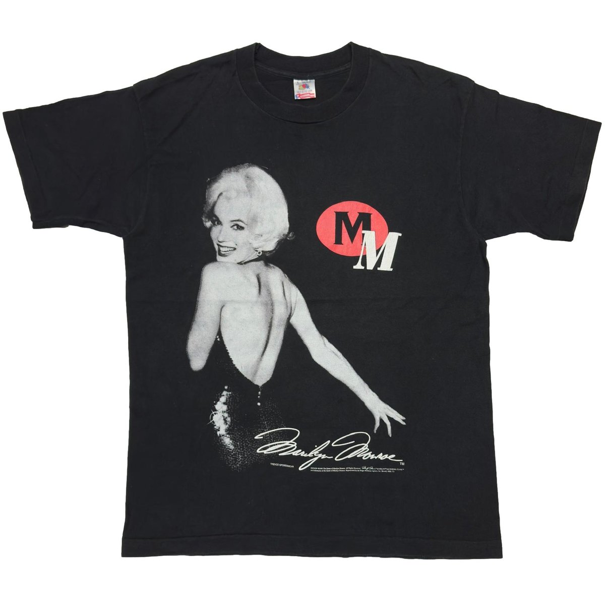 MARILYN MONROE 1995 PORTRAIT AUTOGRAPH FRUIT OF THE LOOM LARGE 6936
