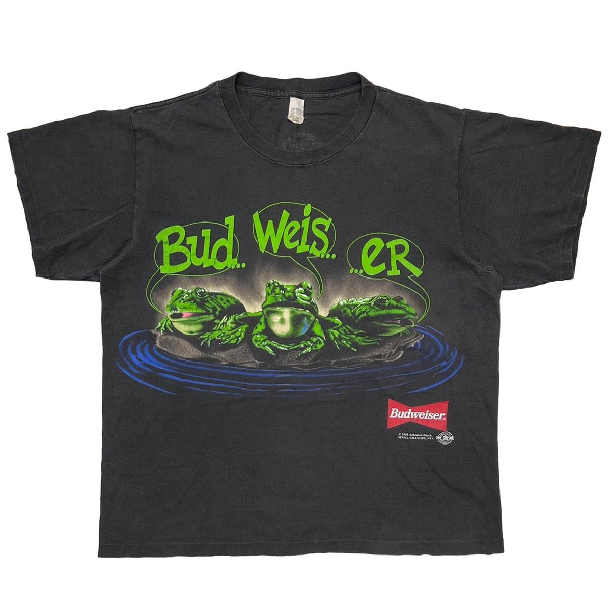 Budweiser 3 FROGS YOUR PAD OR MINE ? LARGE 9933