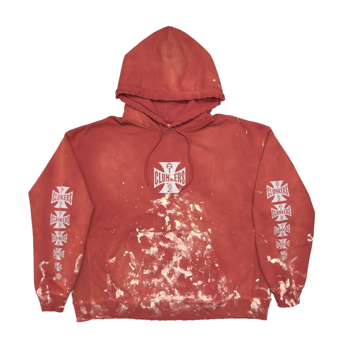 greatLAnd ORIGINAL CLUNKERS HOODIE RED PAINTED