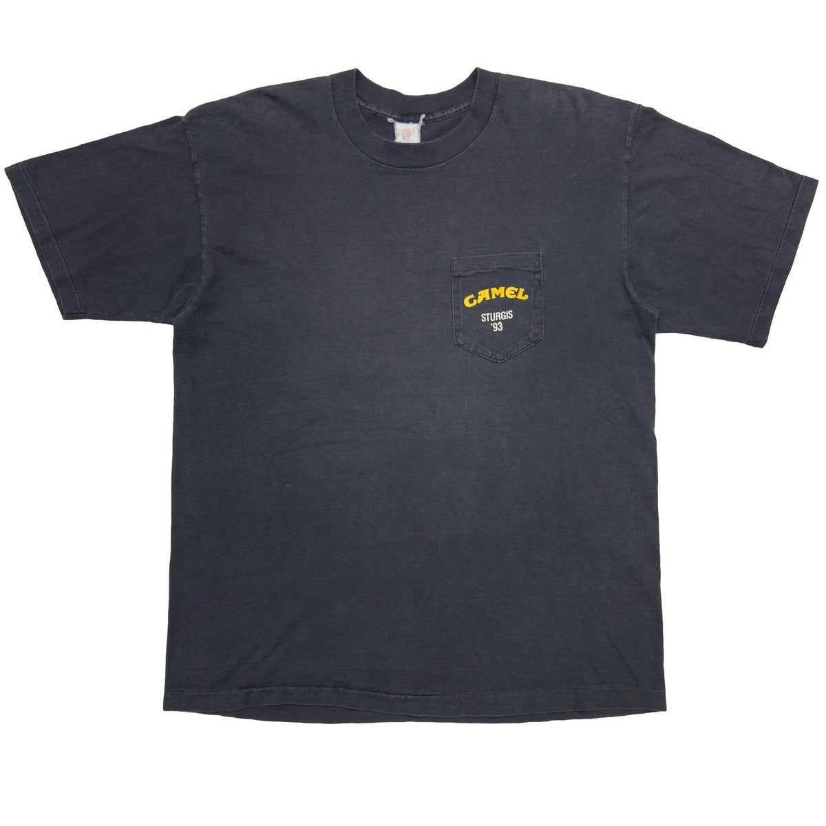 CAMEL 1993 STURGIS '93 MOTORCYCLE RALLY POCKET TEE XL 7791