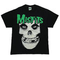 MISFITS 2001 BIG FACE SKULL DOUBLE SIDE GREEN LARGE 5290