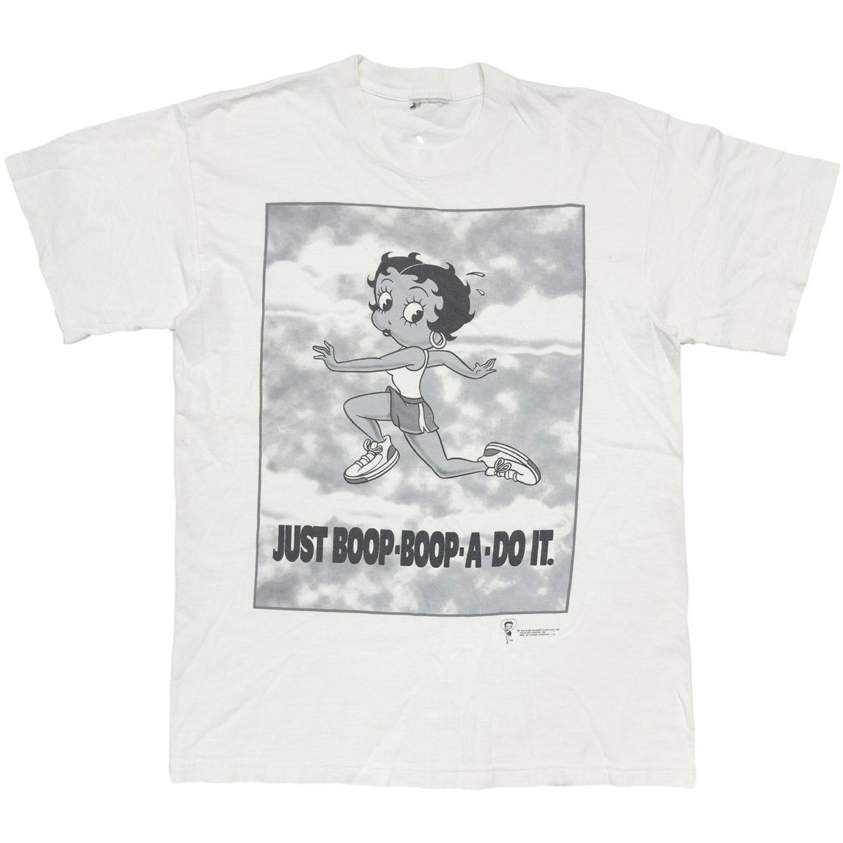 BETTY BOOP 1996 JUST BOOP-BOOP-A-DO IT. WHITE FITS LARGE 6711