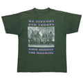 RAGE AGAINST THE MACHINE WE SUPPORT OUR TROOPS GREEN FITS XL 6374