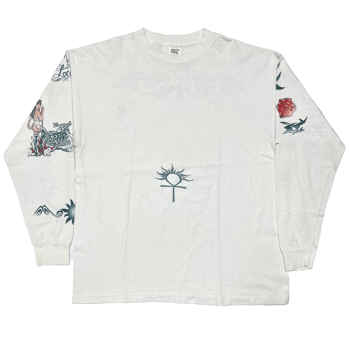 DENNIS RODMAN TATTOO LS WHITE XL 0768