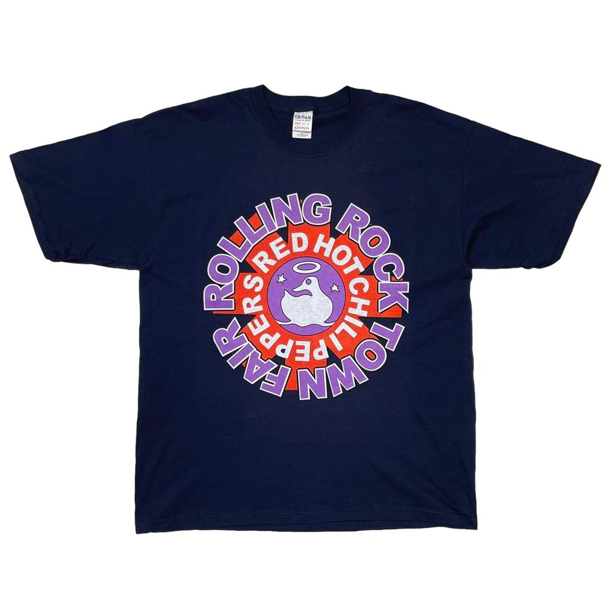RED HOT CHILI PEPPERS ROLLING ROCK TOWN FAIR NAVY GILDAN XL 7363
