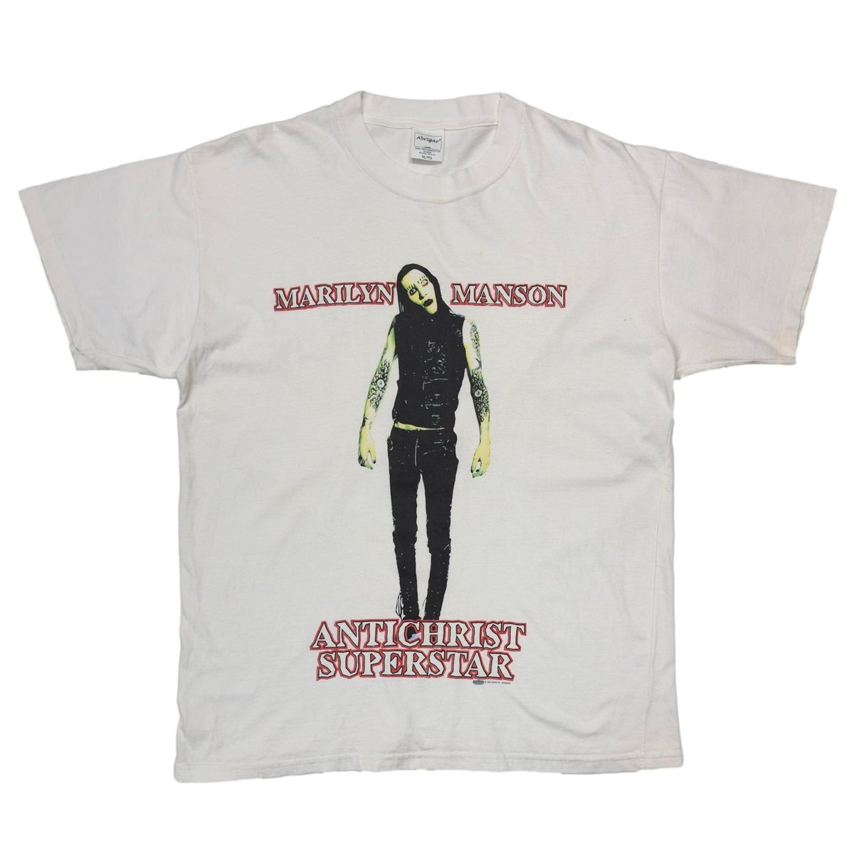 MARILYN MANSON ANTICHRIST SUPERSTAR WHITE XL 0794