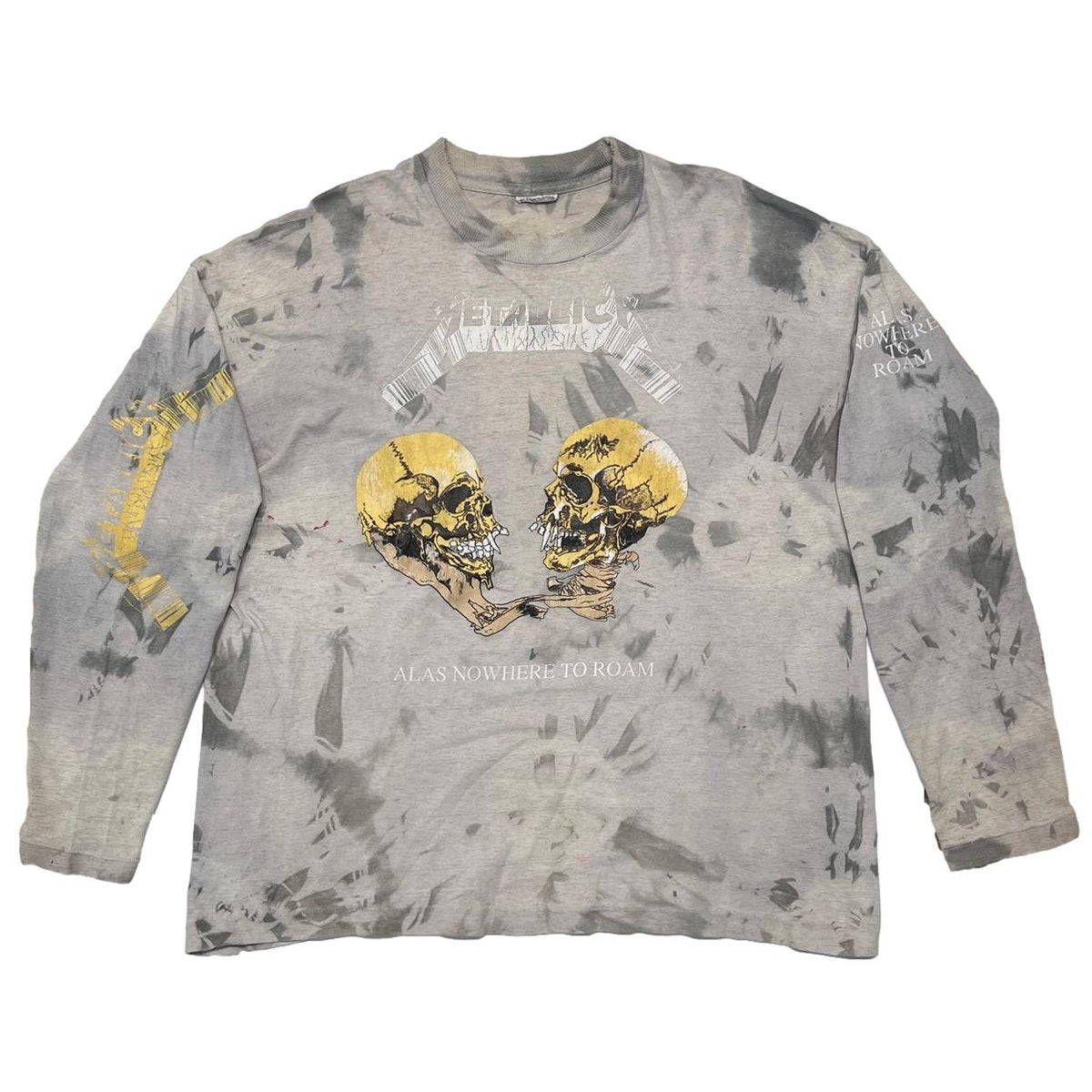 METALLICA ALAS NOWHERE TO ROAM TIEDYE LS SCREEN STARS XL 0283