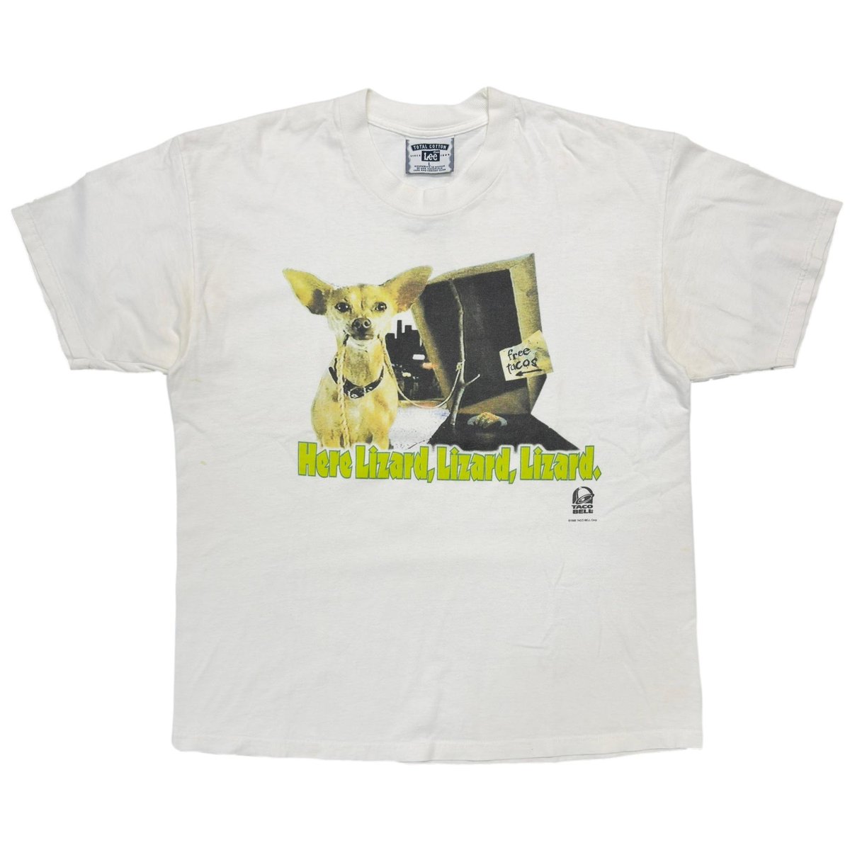 TACO BELL 1998 HERE LIZARD WHITE LEE LARGE 4664