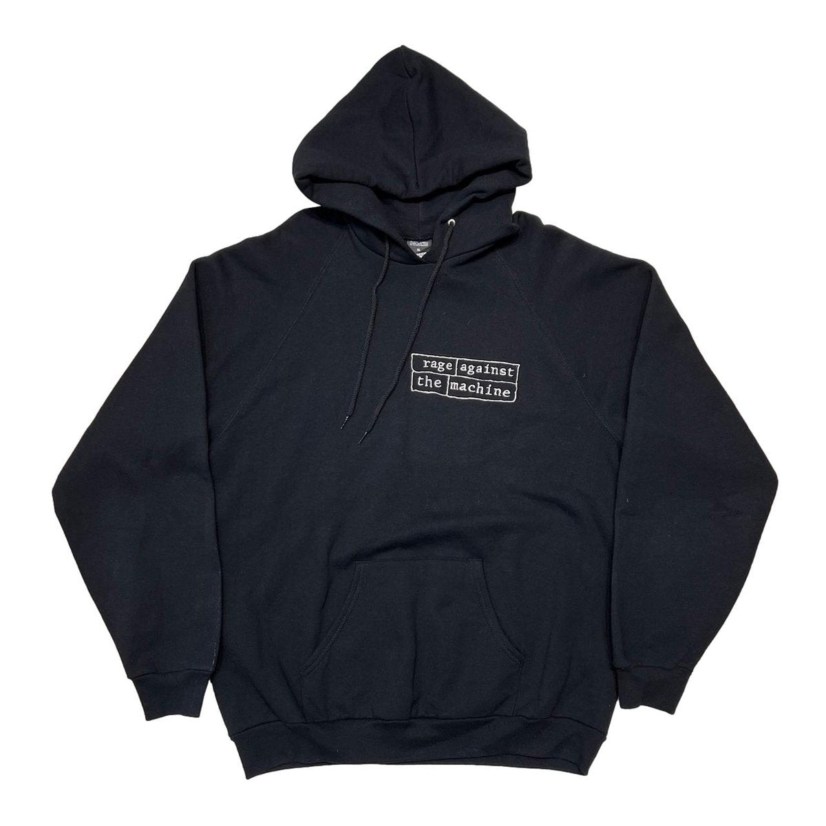 RAGE AGAINST THE MACHINE FRONT LOGO EMBROIDERY HOODIE SCREEN STARS XL 0927