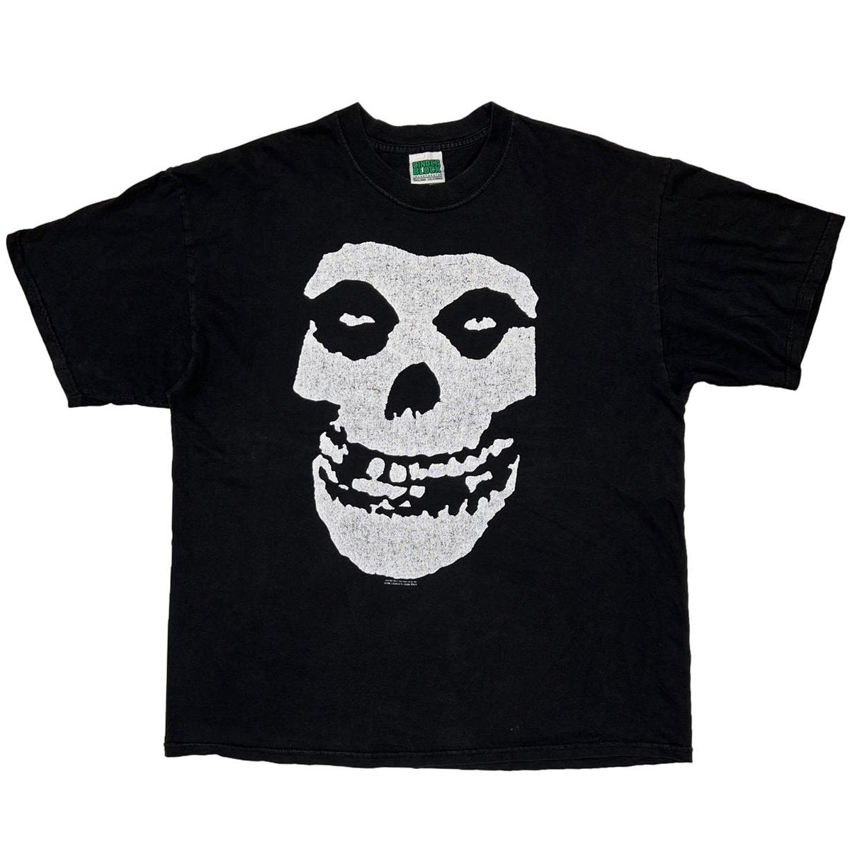 MISFITS 2001 SKULL MONOCHROME DOUBLE SIDE FITS XL 4954