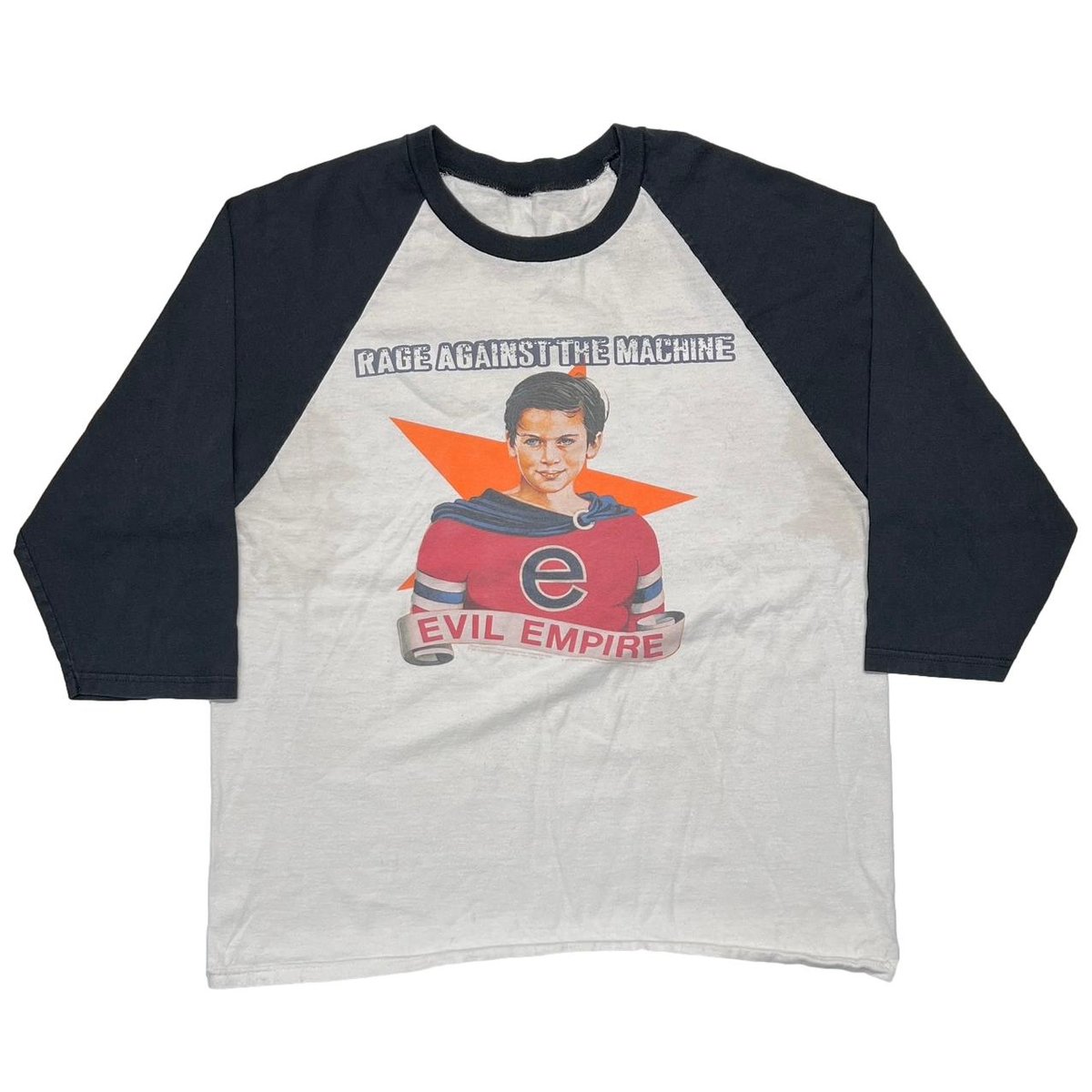 RAGE AGAINST THE MACHINE EVIL EMPIRE RAGLAN SLEEVE FITS LARGE 4090