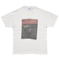 Edvard Munch The Scream Y2K WHITE Hanes LARGE 6401