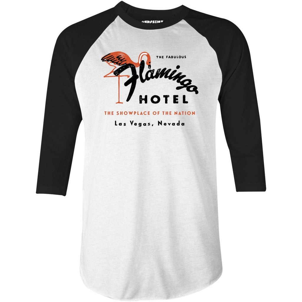 Flamingo Hotel - Vintage Las Vegas - 3/4 Sleeve Raglan