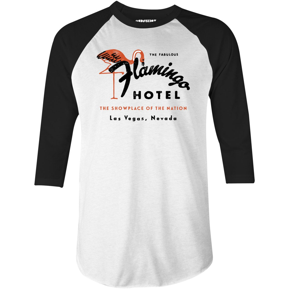 Flamingo Hotel - Vintage Las Vegas - 3/4 Sleeve Raglan
