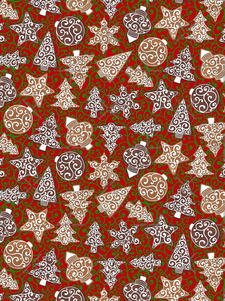 Red and Green Christmas Cookies by WickedRefined - Nicole Demereckis