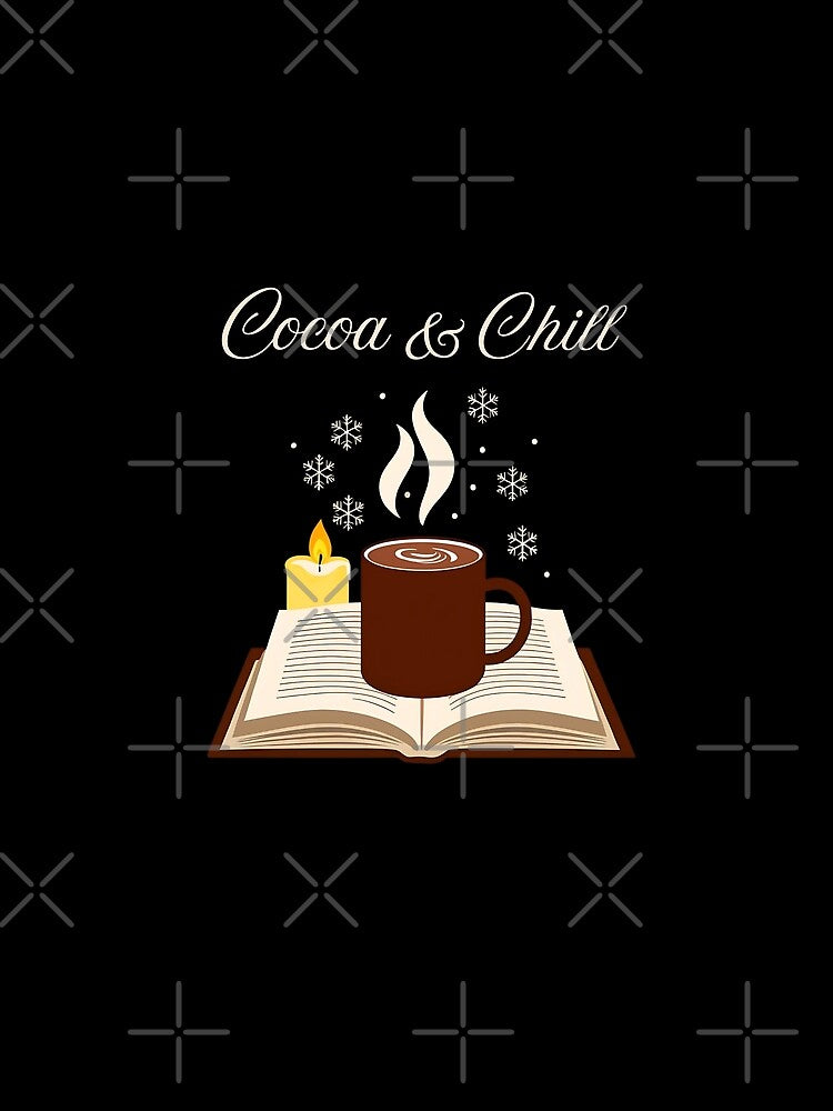 Cocoa & Chill – Cozy Winter Mug Design with Books by UniversalFlair