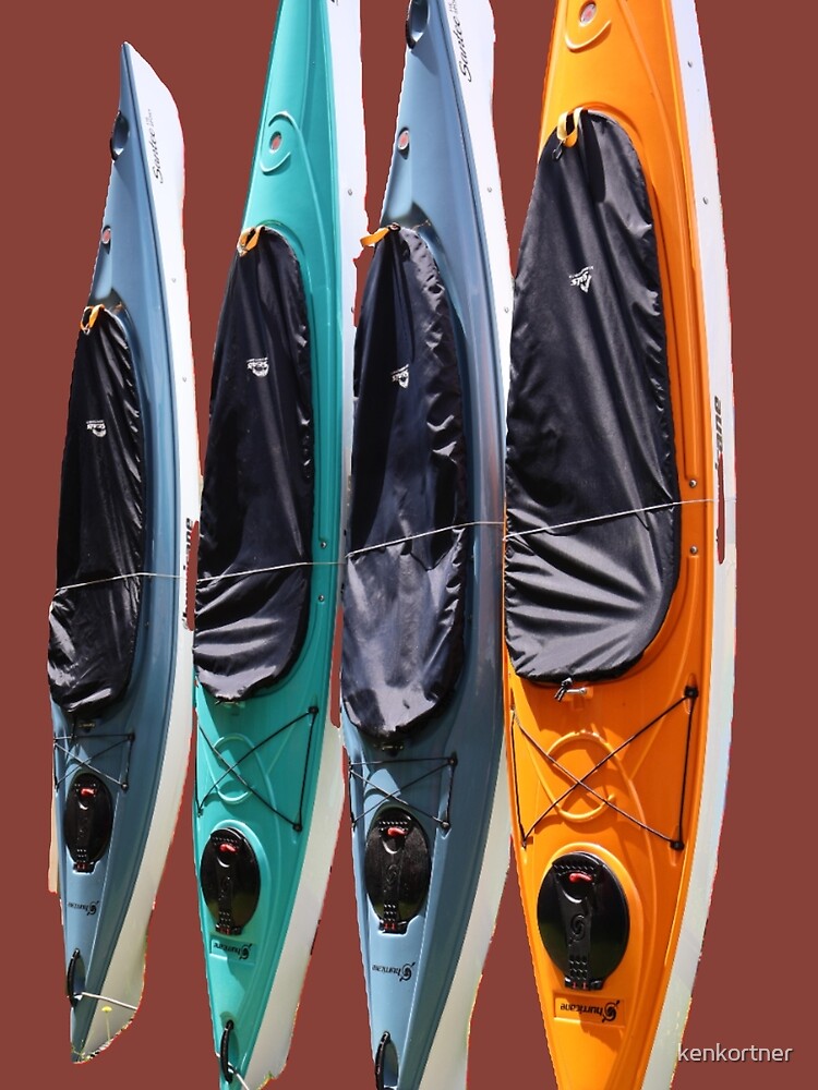Kayaks at Attention by kenkortner