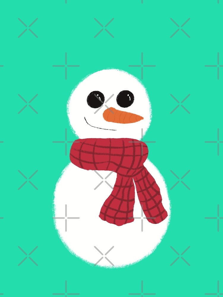 Cute Snowman Christmas design by Colzo Art
